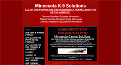 Desktop Screenshot of minnesotak9solutions.com